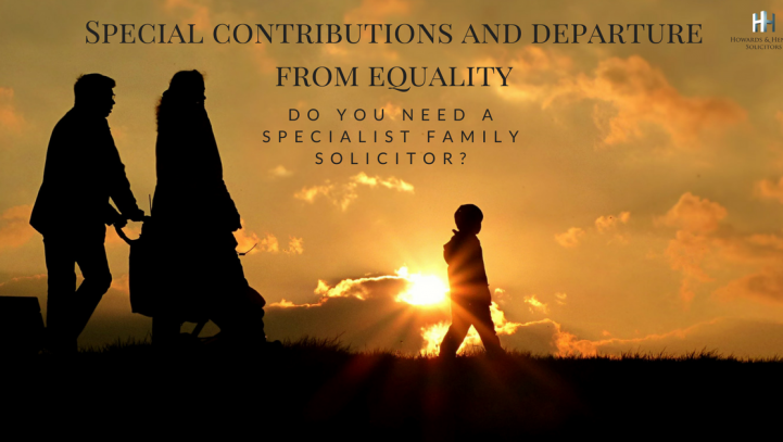 Divorce: Special Contributions and Departure from Equality